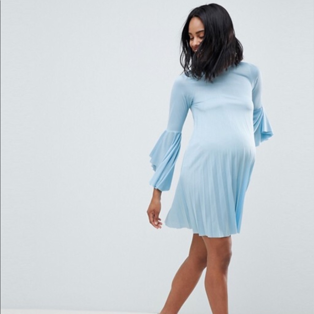 ASOS Bell Sleeve Maternity Dress